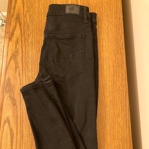 American Eagle next level stretch black skinny jeans regular length size 6